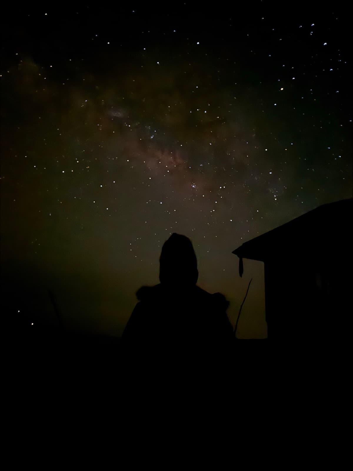 The Milky Way over High Camp before the pre-dawn start